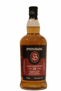 Springbank 12 Years Old Cask Strength  56.2 Proof