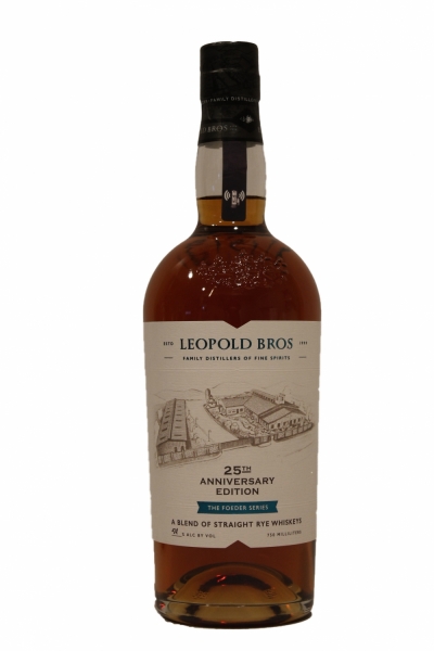 Leopold Bros 25th Anniversary Release Rye Whiskey